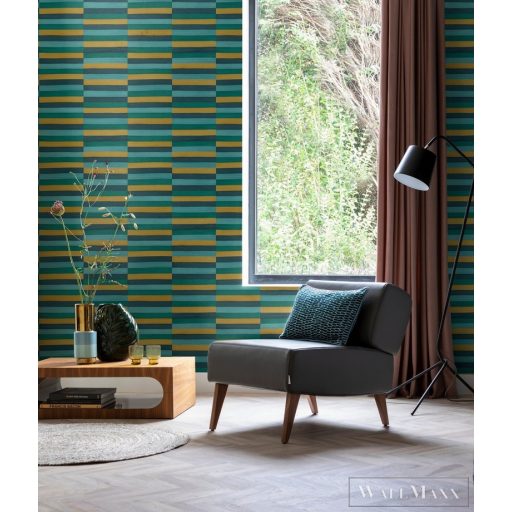 RASCH CLUB 2023 418736 53CM X 10M SÁRGA BŐRHATÁSÚ TAPÉTA