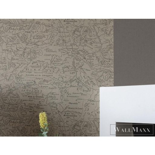 423990 szövetmintás tapéta barnás szürke