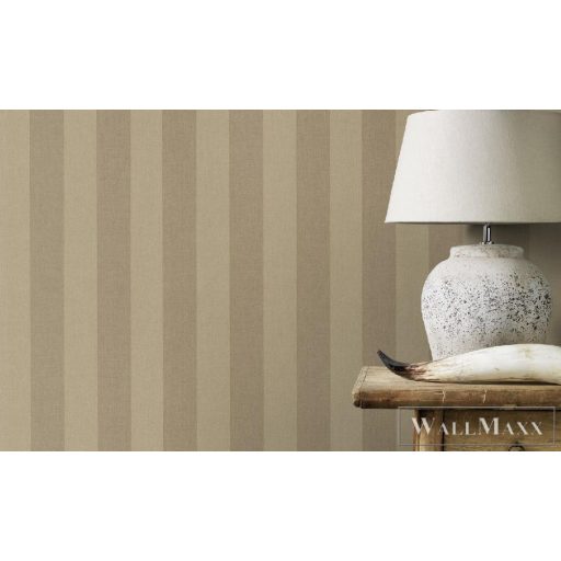 424140 Rasch barna csíkos tapéta