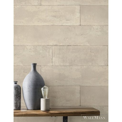 426014 beige színárnyalatú nagyméretű kőmintás tapéta