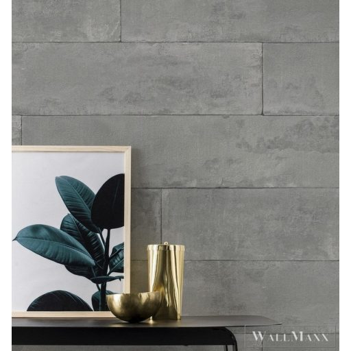 426021 középszürke kőmintás tapéta