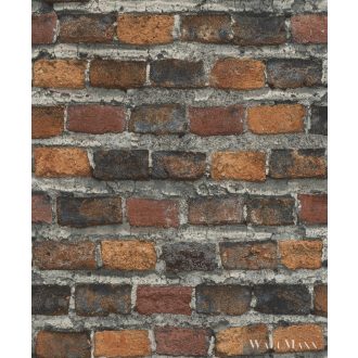 RASCH FACTORY IV 428063 PIROS, FEKETE TAPÉTA