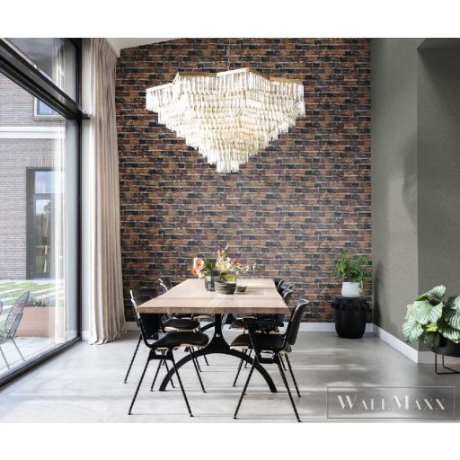 RASCH FACTORY IV 428063 PIROS, FEKETE TAPÉTA