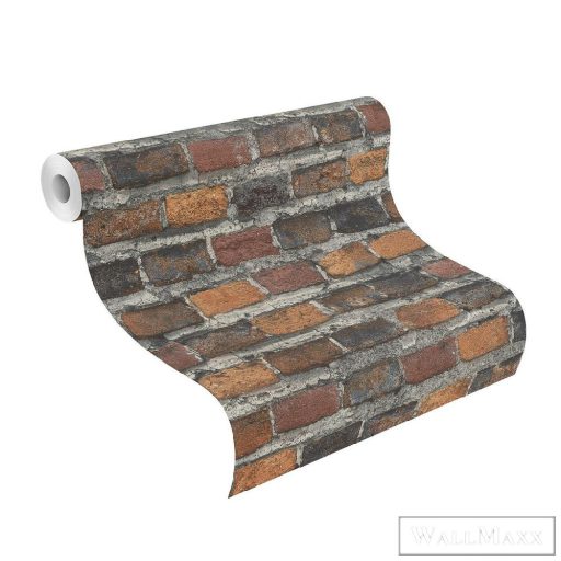 RASCH FACTORY IV 428063 PIROS, FEKETE TAPÉTA