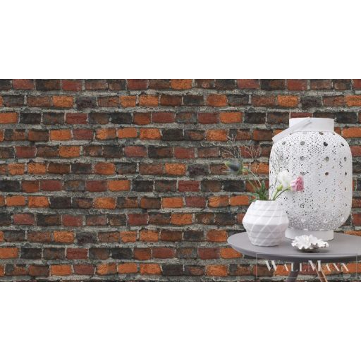 RASCH FACTORY IV 428063 PIROS, FEKETE TAPÉTA