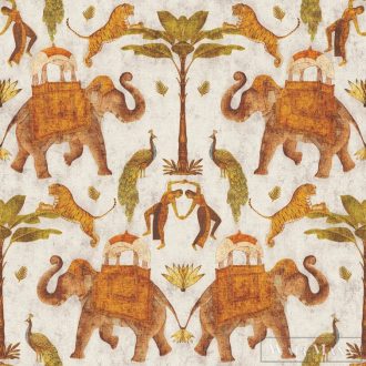 ICH Nomad 4300-1 bézs hindu mintás nomád tapéta