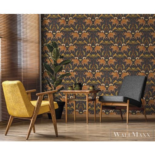 ICH Nomad 4300-2 fekete hindu mintás nomád tapéta