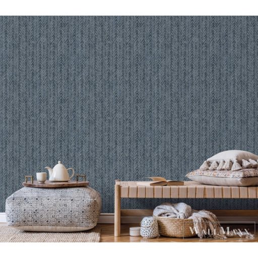 ICH Nomad 4302-4 kék tüske mintás nomád tapéta