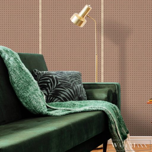 ICH Nomad 4304-1 terakotta rattan mintás nomád tapéta