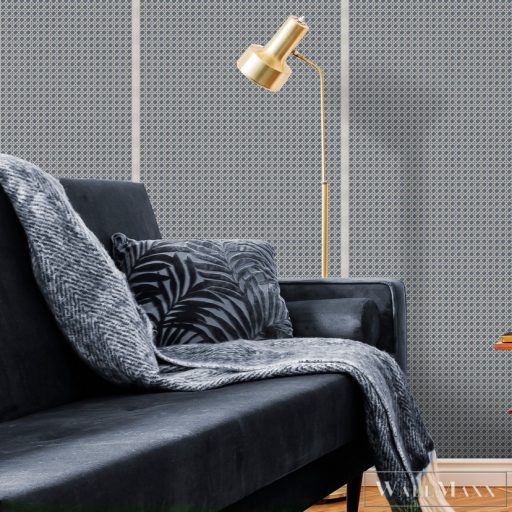 ICH Nomad 4304-3 kék rattan mintás nomád tapéta