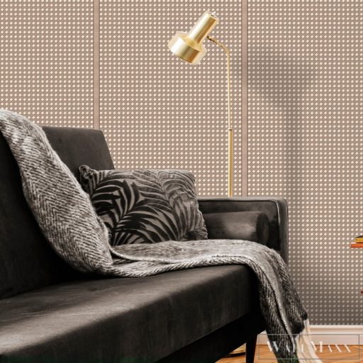 ICH Nomad 4304-4 barna rattan mintás nomád tapéta