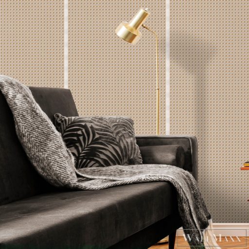 ICH Nomad 4304-5 okker rattan mintás nomád tapéta