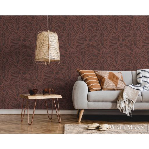 ICH Nomad 4305-4 terakotta zebra mintás grafikai tapéta