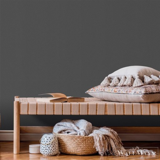 ICH Nomad 4307-2 fekete szőttes motívum nomád tapéta