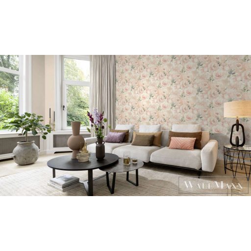 RASCH Country-Charme 448559 bézs szövet mintás modern tapéta