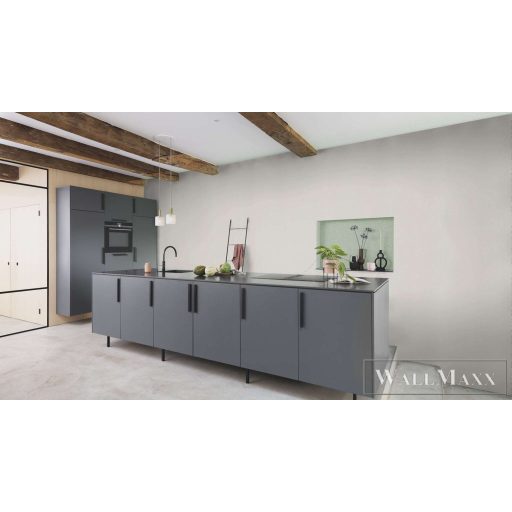 RASCH Country-Charme 448610 szürke szövet mintás modern tapéta