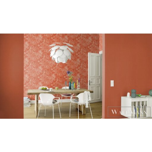 RASCH Salsa 2023 449051 piros Textil mintás Klasszikus vlies tapéta