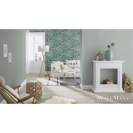 RASCH Country-Charme 449822 szürke szövet mintás modern tapéta