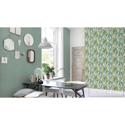 RASCH Country-Charme 449846 kék szövet mintás modern tapéta