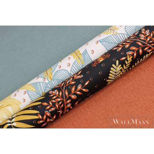 RASCH Country-Charme 449846 kék szövet mintás modern tapéta