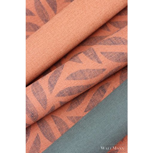 RASCH Country-Charme 449853 fekete szövet mintás modern tapéta