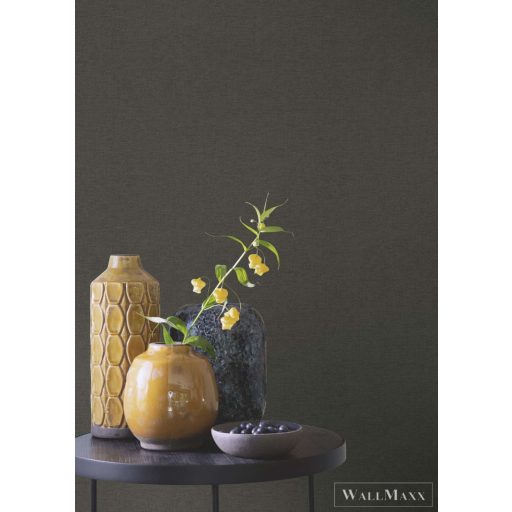 RASCH Country-Charme 449853 fekete szövet mintás modern tapéta