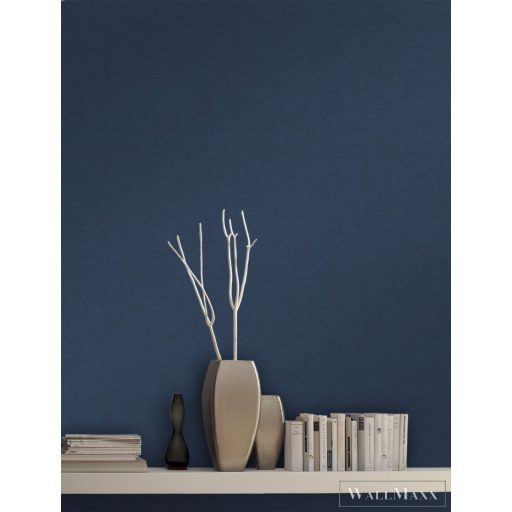 RASCH Country-Charme 449860 kék szövet mintás modern tapéta