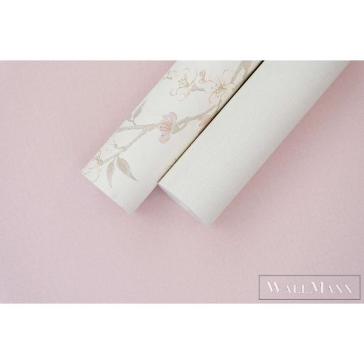 RASCH Country-Charme 452006 rózsaszín szövet mintás modern tapéta