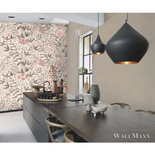 RASCH Country-Charme 452020 barna szövet mintás modern tapéta