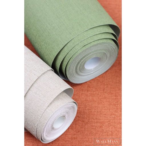 RASCH Country-Charme 452068 zöld szövet mintás modern tapéta