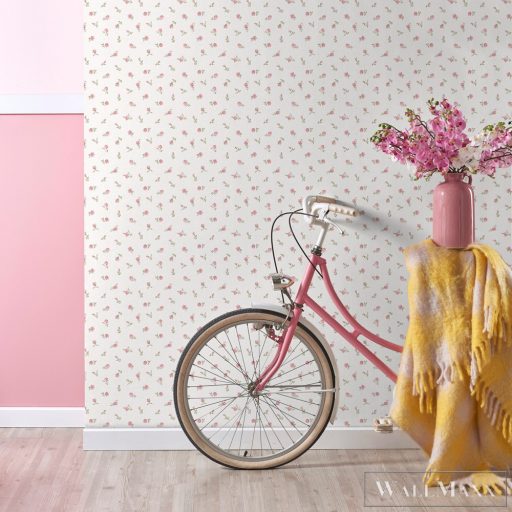 ICH Pippo 455-2 rózsaszín Virág mintás Gyerek papír tapéta