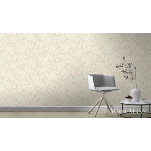 RASCH Country-Charme 456745 rózsaszín virág mintás natúra tapéta