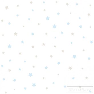 ICH Pippo 457-1 kék Csillagos Gyerek papír tapéta