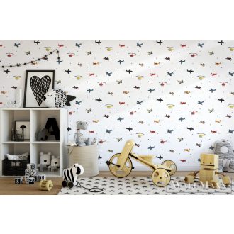   Marburg Kids Walls 45819 Ifjúsági színes repülő mintás gyerek tapéta