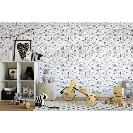 Marburg Kids Walls 45846 Ifjúsági ezüst autós gyerek tapéta