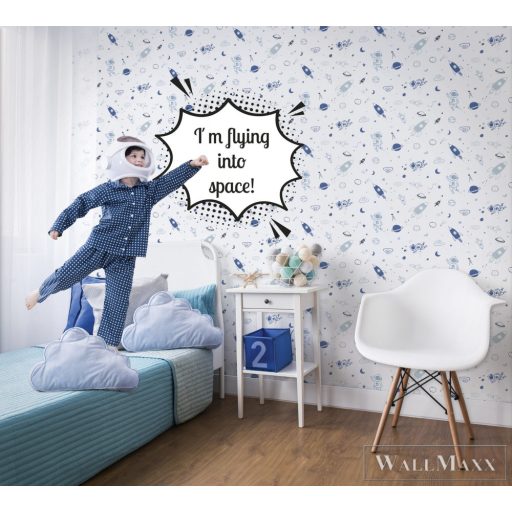 Marburg Kids Walls 45848 Ifjúsági kék űrhajós gyerek tapéta