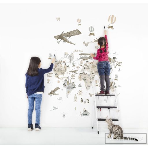 Marburg Kids Walls 45858 Ifjúsági rózsaszín repülő mintás gyerek digitális panel