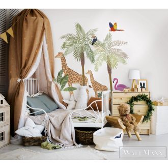   Marburg Kids Walls 45884 Ifjúsági bézs zsiráf mintás gyerek digitális panel