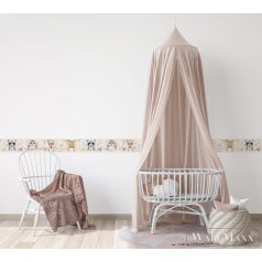   Marburg Kids Walls 45889 Ifjúsági rózsaszín erdei állatok mintás gyerek bordür