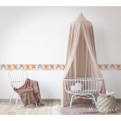   Marburg Kids Walls 45890 Ifjúsági szürke erdei állatok mintás gyerek bordür