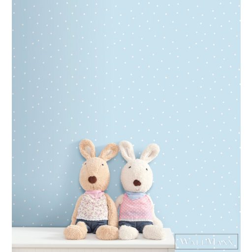 ICH Pippo 459-1 kék Pöttyös Gyerek papír tapéta