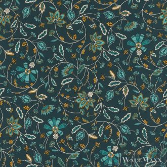 Rasch Zoya 2023 460735 türkiz virágmintás tapéta