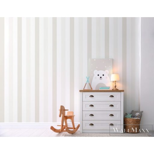 ICH Pippo 461-5 gríz Csíkos Gyerek papír tapéta