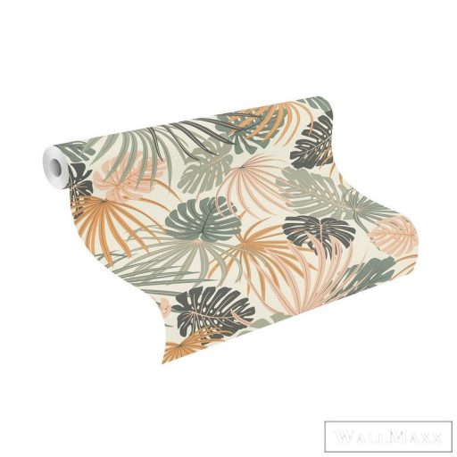 Rasch Zoya 2023 461060 fehér levélmintás tapéta