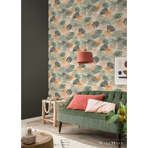 Rasch Zoya 2023 461060 fehér levélmintás tapéta