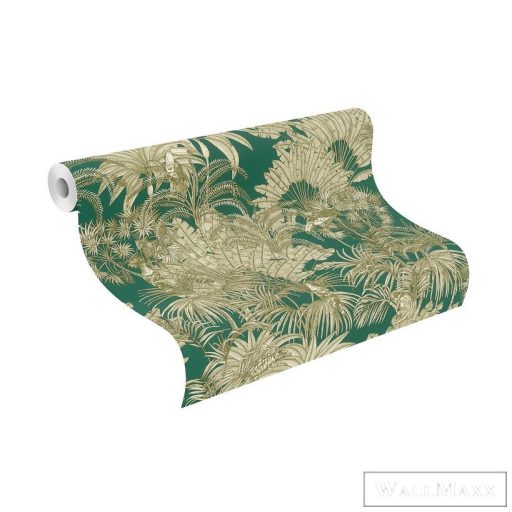 Rasch Zoya 2023 461435 zöld levélmintás tapéta