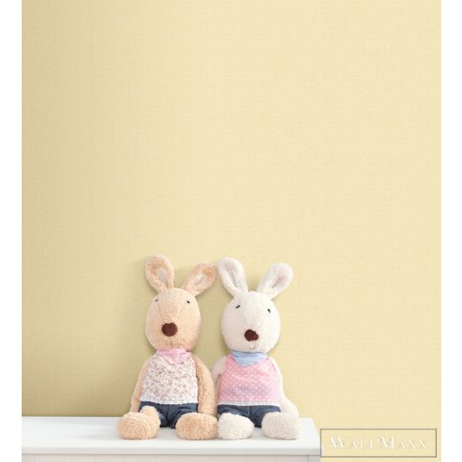 ICH Pippo 463-4 sárga Textil mintás Gyerek papír tapéta