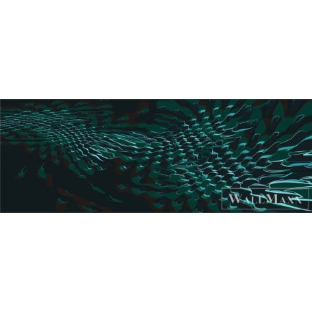 MARBURG Zaha Hadid Hommage 46305 kékes, zöld Tér-hatású 3D-mintás Modern vlies digitális panel
