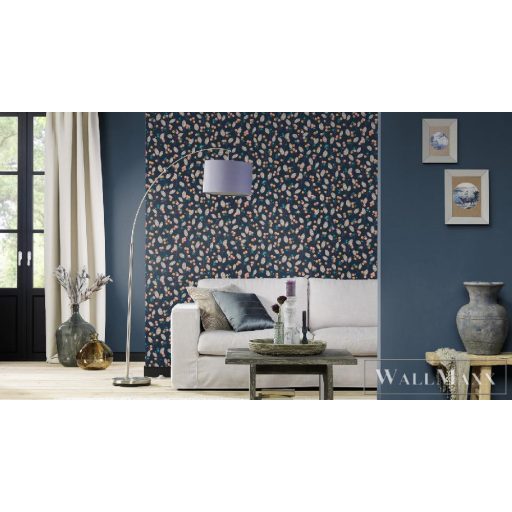 RASCH DENZO II 2022 463088 MÁKVIRÁG KÉK TAPÉTA