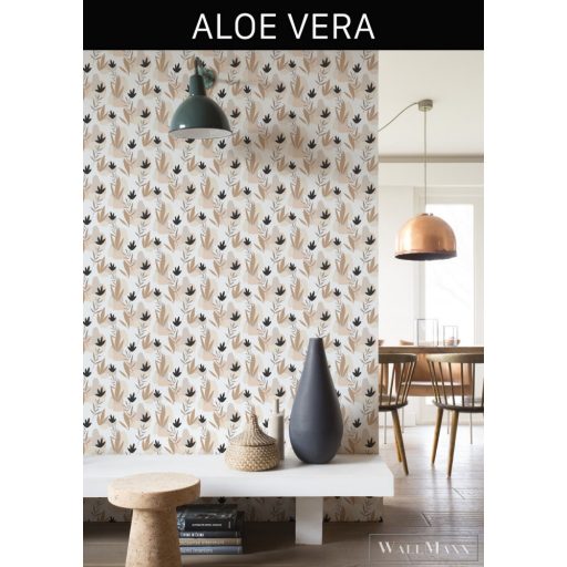 Rasch Salsa 2023 463446 rózsaszín grafikus levélmintás tapéta